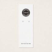 Zakelijke Logo met QR Code Oorbellen Display Kaart (Voorkant)