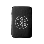 Zakelijke Logo Minimaal Stijlvol Professioneel Zwa Badmat (Voorkant Verticaal)