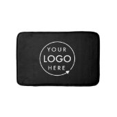Zakelijke Logo Minimaal Stijlvol Professioneel Zwa Badmat (Voorkant)