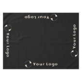 Zakelijke Logo Minimal merk Trade show Zwart Tafelkleed (Voorkant (Horizontaal))