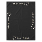 Zakelijke Logo Minimal merk Trade show Zwart Tafelkleed (Voorkant)
