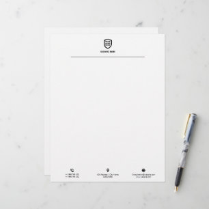 Zakelijke Logo Minimale eenvoudige reiniging Briefhoofd