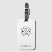 Zakelijke Logo | Minimale Eenvoudige reiniging wit Bagagelabel (Voorkant (verticaal))
