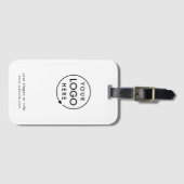 Zakelijke Logo | Minimale Eenvoudige reiniging wit Bagagelabel (Voorkant (horizontaal))