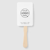 Zakelijke Logo | Minimale Eenvoudige reiniging wit Handwaaier (Voorkant)