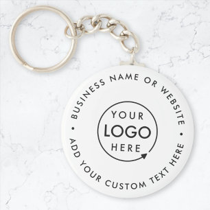 Zakelijke Logo Minimale Eenvoudige White Profess Sleutelhanger