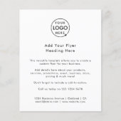 Zakelijke Logo | Minimale, eenvoudige witte schoon Flyer (Voorkant)