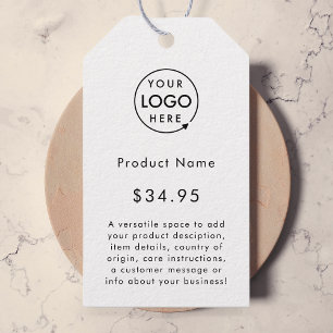 Zakelijke Logo Minimale Labels voor eenvoudige w Cadeaulabel