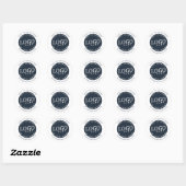 Zakelijke Logo Minimalistisch Bedrijf Modern Ronde Sticker (Vel)