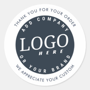 Zakelijke Logo Minimalistisch Bedrijf Modern Ronde Sticker