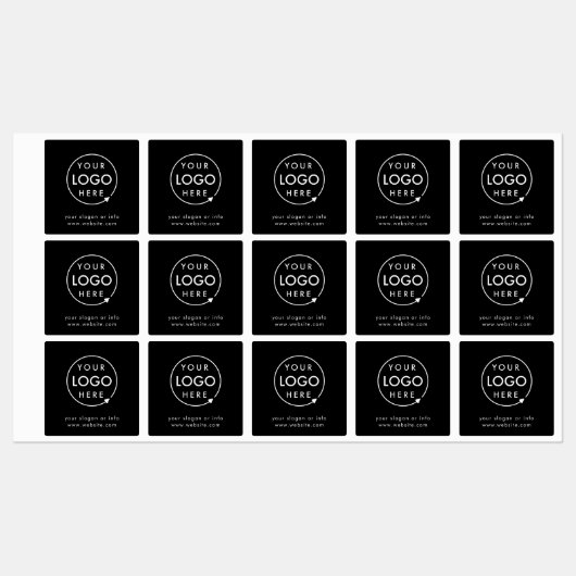 Zakelijke Logo | Minimalistisch bedrijfsbedrijf Labels (Vel)