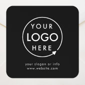 Zakelijke Logo | Minimalistisch bedrijfsbedrijf Vierkante Sticker