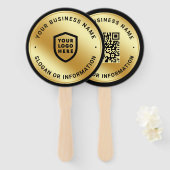 Zakelijke Logo | Minimalistisch eenvoudig schoon g Handwaaier (Voorkant en achterkant)