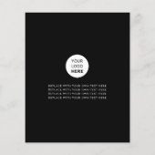 Zakelijke Logo minimalistisch promotiemateriaal -  Flyer (Achterkant)