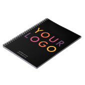 Zakelijke Logo Minimalistisch zwart Notitieboek (Linkerzijde)