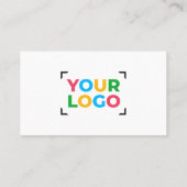 Zakelijke Logo Minimalistische Bedrijf Promotionel Klantenkaartje (Achterkant)