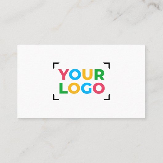 Zakelijke Logo Minimalistische Bedrijf Promotionel Klantenkaartje (Achterkant)