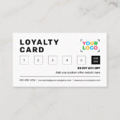 Zakelijke Logo Minimalistische Bedrijf Promotionel Klantenkaartje (Voorkant)