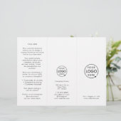 Zakelijke Logo Minimalistische eenvoudige drievoud (Staand voorkant)