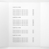 Zakelijke Logo Minimalistische eenvoudige drievoud Drieluik Kaart (Binnenkant midden)