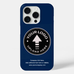 Zakelijke Logo minimalistische marine blauw iPhone 15 Pro Case