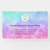 Zakelijke Logo Minimalistische moderne professione Spandoek (Horizontaal)