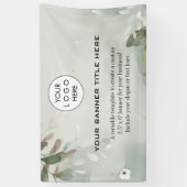 Zakelijke Logo Minimalistische moderne professione Spandoek (Verticaal)