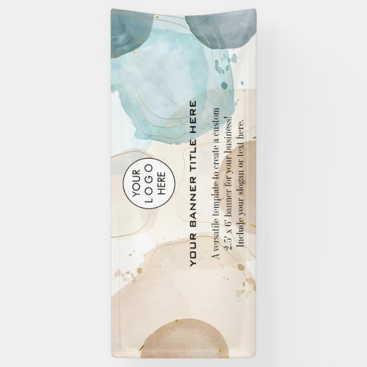 Zakelijke Logo Minimalistische moderne professione Spandoek (Verticaal)