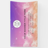 Zakelijke Logo Minimalistische moderne professione Spandoek (Verticaal)