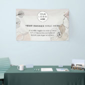 Zakelijke Logo Minimalistische moderne professione Spandoek (Beurs)