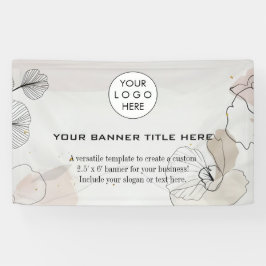 Zakelijke Logo Minimalistische moderne professione Spandoek