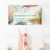 Zakelijke Logo Minimalistische moderne professione Spandoek (Insitu)