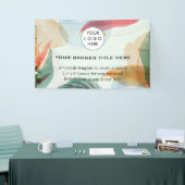 Zakelijke Logo Minimalistische moderne professione Spandoek (Beurs)