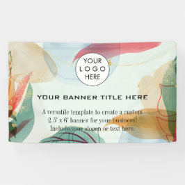 Zakelijke Logo Minimalistische moderne professione Spandoek