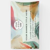 Zakelijke Logo Minimalistische moderne professione Spandoek (Verticaal)