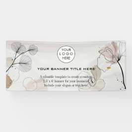 Zakelijke Logo Minimalistische moderne professione Spandoek