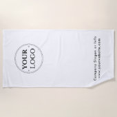 Zakelijke Logo minimalistische promotieswag Strandlaken (Voorkant)