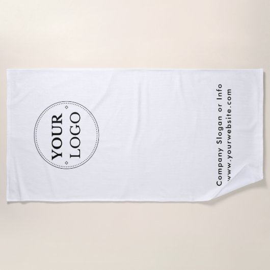 Zakelijke Logo minimalistische promotieswag Strandlaken (Voorkant)