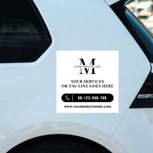 Zakelijke Logo Minimalistische Promotionele Auto B Sticker