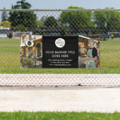 Zakelijke Logo Minimalistische zwarte professionel Spandoek (Insitu)