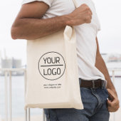 Zakelijke Logo | Modern bedrijf — Grote T Tote Bag