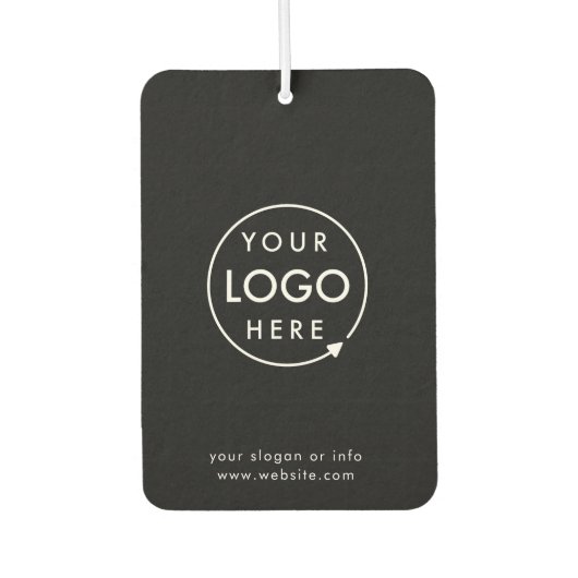 Zakelijke Logo | Modern Black Stylish Professional Luchtverfrisser (Voorkant)