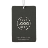 Zakelijke Logo | Modern Black Stylish Professional Luchtverfrisser (Achterkant)