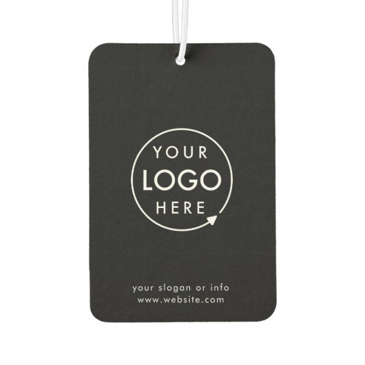 Zakelijke Logo | Modern Black Stylish Professional Luchtverfrisser (Achterkant)