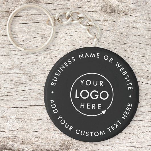 Zakelijke Logo | Modern Black Stylish Professional Sleutelhanger