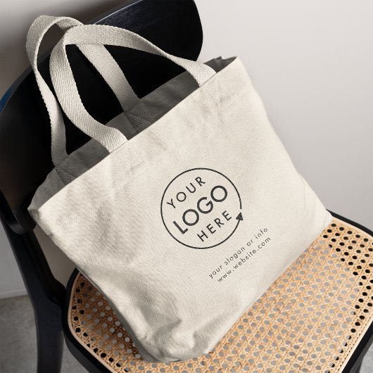 Zakelijke Logo | Modern Company Promotion Grote Tote Bag
