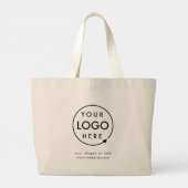 Zakelijke Logo | Modern Company Promotion Grote Tote Bag (Achterkant)