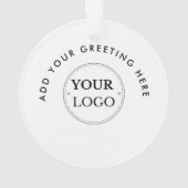 Zakelijke Logo Modern Corporate Christmas Ornament (achterkant)