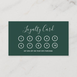 Zakelijke Logo Modern Emerald Professional Company Klantenkaartje