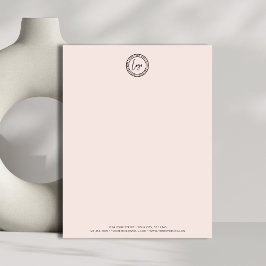 Zakelijke Logo Modern Minimal Eenvoudige Blush Roz